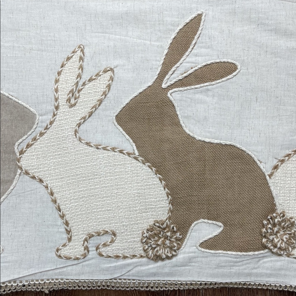 Tabitha Webb Embroidered Spring Easter Table Runne